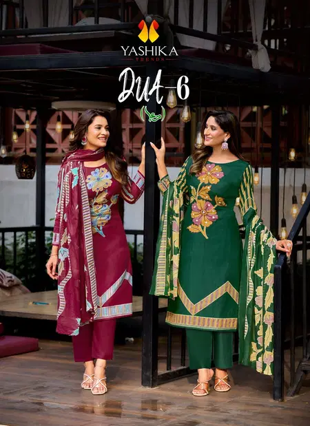 Dua 6 By Yashika Cotton Printed Designer Dress Material Wholesale Market In Surat
